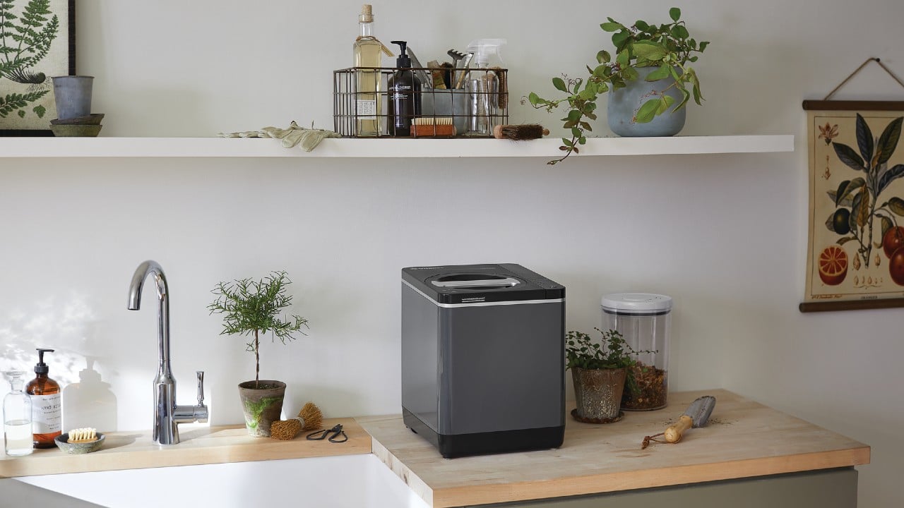 lifestyle shot of kitchen with Vitamix FoodCycler FC-50 on counter