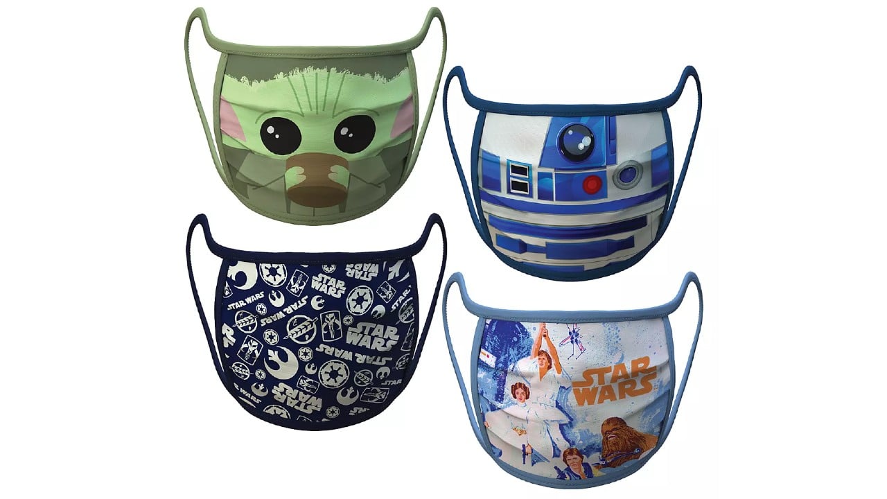 star wars-themed kids face masks